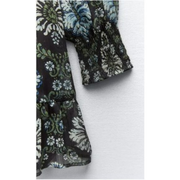 ZARA PRINTED DRESS WITH VEST - Picture 6 of 8